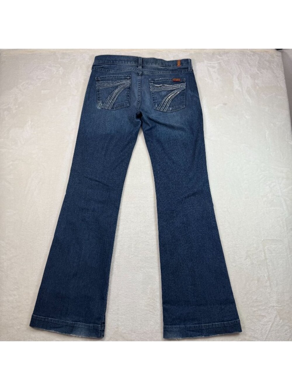 7FAMK 7 For All Mankind Womens 29 Dojo Jeans Trouser Flare Y2k 90s 7 Pocket
